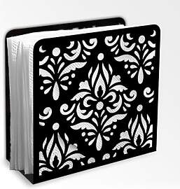 Doodlream Damast Serviettenhalter Aus Schwarzem