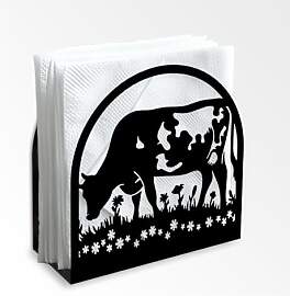 Doodlream Serviettenhalter Mit Kuh Motiv