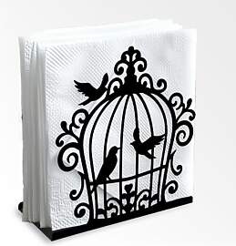 Doodlream Vogelkäfig Dekorativer Serviettenhalter 