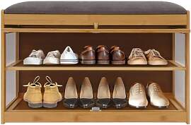 DOPBENT Schuhbank mit Sitzfläche, 70 x 32 x 42