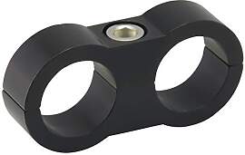 Doppel Schlauchhalter 2 x 19,5mm AN10 Aluminium
