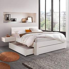 Doppelbett Alfeo Komfort  mit Schubkasten