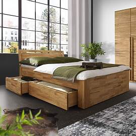 Doppelbett Andalucia Komfort Kernbuche Massivholz