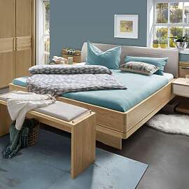 Doppelbett Ayla Komfort Eiche Dekor