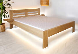 Doppelbett / Gästebett Buche massiv Vollholz