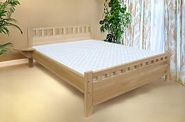 Doppelbett / Gästebett Buche Vollholz massiv