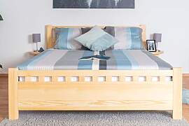 Doppelbett / Gästebett Kiefer massiv Vollholz
