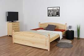 Doppelbett / Gästebett Kiefer massiv Vollholz