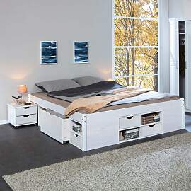 Doppelbett Göteborg Komfort Kiefer Massivholz