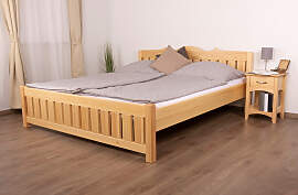 Doppelbett Kiefer Vollholz massiv natur Turakos 90 