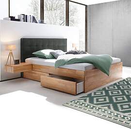 Doppelbett Mirenda Komfort Kernbuche Massivholz