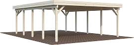 Doppelcarport PALMAKO "Karl", beige