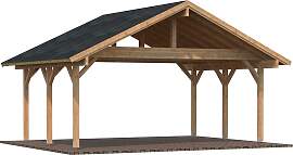 Doppelcarport PALMAKO "Robert", braun