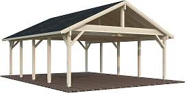 Doppelcarport PALMAKO "Robert", natur,