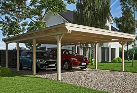 Doppelcarport SKANHOLZ "Emsland", beige