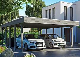 Doppelcarport SKANHOLZ "Friesland", grau 