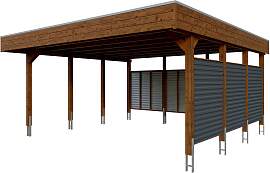 Doppelcarport SKANHOLZ "Friesland Set
