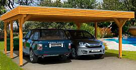 Doppelcarport SKANHOLZ "Spessart", braun 