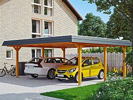 Doppelcarport SKANHOLZ "Wendland", braun 