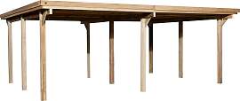 Doppelcarport WEKA "618 Gr.1", braun,