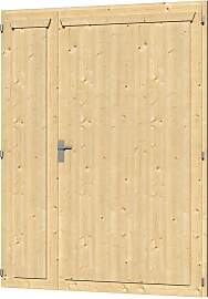 Doppelflügeltür SKANHOLZ, beige (natur), B:148cm 