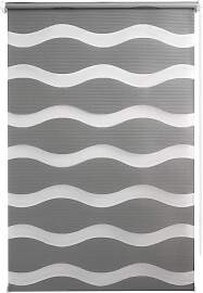 Doppelrollo GOOD LIFE "WAVE" Gr. 1, grau 