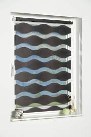 Doppelrollo K-HOME "Welle" Gr. 1, grau