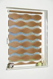 Doppelrollo K-HOME "Welle" Gr. 1, grau