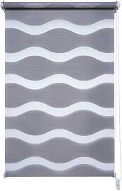 Doppelrollo LIEDECO "Wave" Gr. 2, grau,