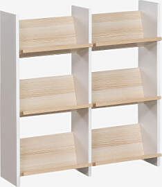 Doppeltes Bücherregal 85x90 Cm Aus Broby-holz