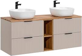 DOPPELWASCHTISCH 140.8cm Adriel Beige