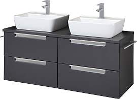 Doppelwaschtisch WELLTIME "Malibu", grau 