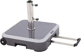 Doppler Expert Schirmsockel 50kg Alu-Beton/Trolley 