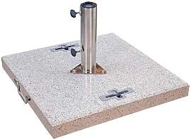 Doppler Granitsockel 90kg grau mit Griffen 32-65mm