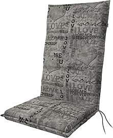 Doppler Hochlehner-Auflage Spot Grau Love 118x48x5 