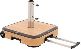 Doppler Schirmsockel 50kg Alu-Beton/Trolley m.Griff