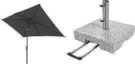 Doppler Sonnenschirm Jack 300x200 Dunkelgrau