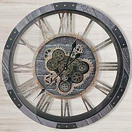 DORBOKER 60CM Große Vintage Wanduhr mit