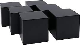 Dosenritter | 6 x eckige Vorratsdose/Teedose,