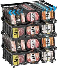 DOUBFIVSY Gefrierkörbe für Gefriertruhe,