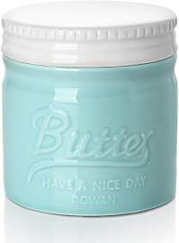 DOWAN Keramik Butterdose Mit Deckel -