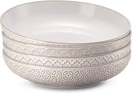 DOWAN Tiefe Suppenteller 4er Set, Ø 24,5 cm