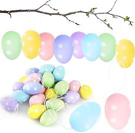 Dowdiles 24 Bunte Plastik Ostereier mit