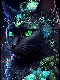 DPHERO DIY Katze Diamant Painting Bilder für