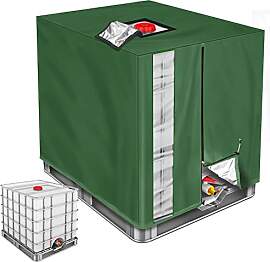 Drado IBC Tank Abdeckung 1000L mit Sichtfenster,