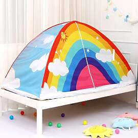 DragonNook Kinderbettzelt – Doppelbett-Spielzelt 
