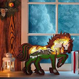 Drawelry 3D Holz Tier Statue Holzschnitzerei