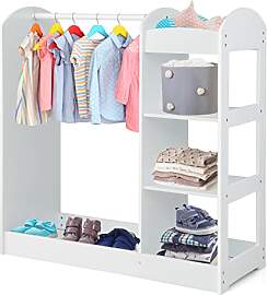 DREAMADE Kinderkleiderschrank mit Spiegel und