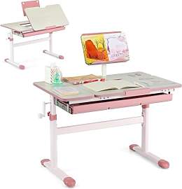 DREAMADE Kinderschreibtisch höhenverstellbar,