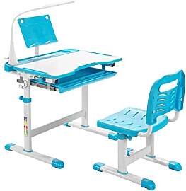 DREAMADE Kinderschreibtisch höhenverstellbar,